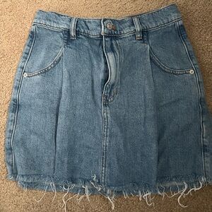 Free People Jean Skirt